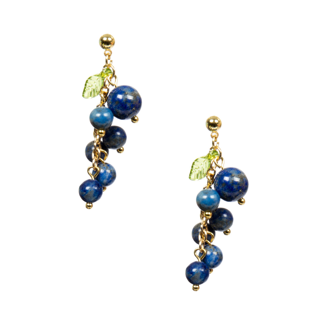 18K Gold Plated Various Stones Earrings E8764