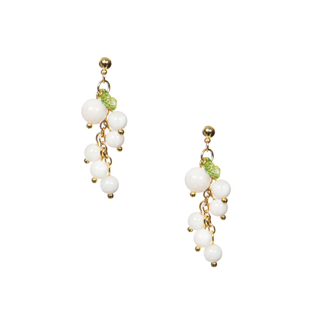 18K Gold Plated Various Stones Earrings E8764