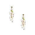 18K Gold Plated Various Stones Earrings E8764
