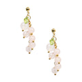 18K Gold Plated Various Stones Earrings E8764