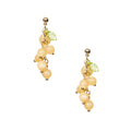 18K Gold Plated Various Stones Earrings E8764