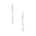 18K Gold-Plated Mixed-Stone Earrings E8765 - Clear Quartz