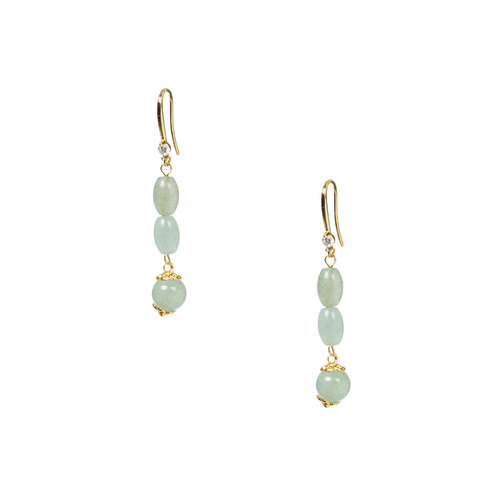 18K Gold Plated Various Stones Earrings E8767