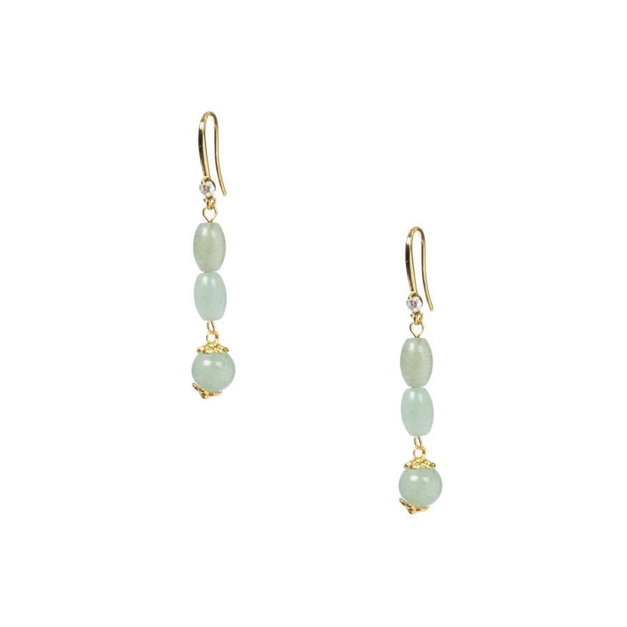 18K Gold Plated Various Stones Earrings E8767