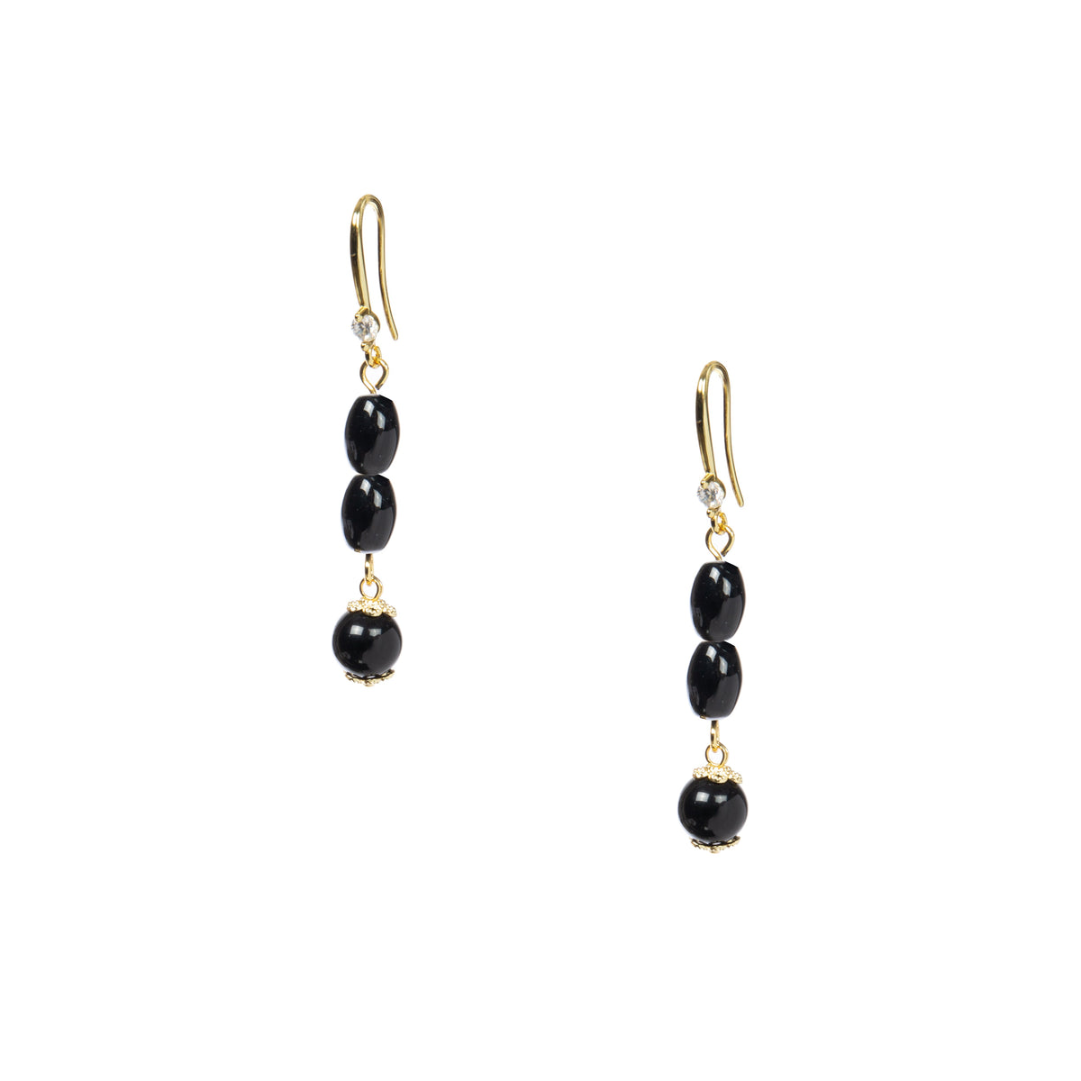 18K Gold Plated Various Stones Earrings E8767
