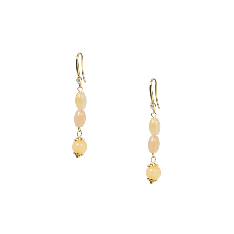 18K Gold Plated Various Stones Earrings E8767