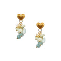 18K Gold Plated Various Stones Earrings E8768