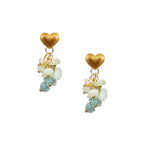 18K Gold Plated Various Stones Earrings E8768