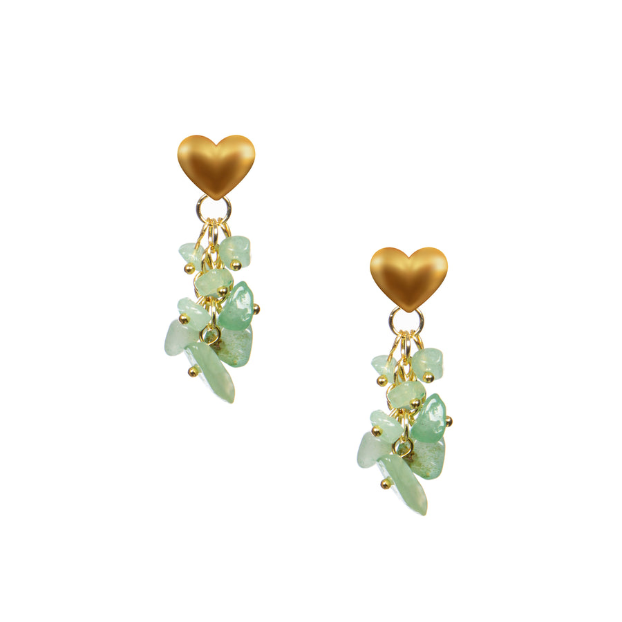 18K Gold Plated Various Stones Earrings E8768