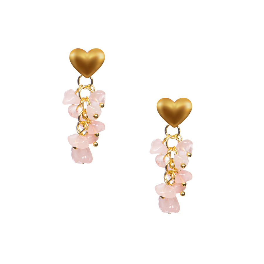 18K Gold Plated Various Stones Earrings E8768