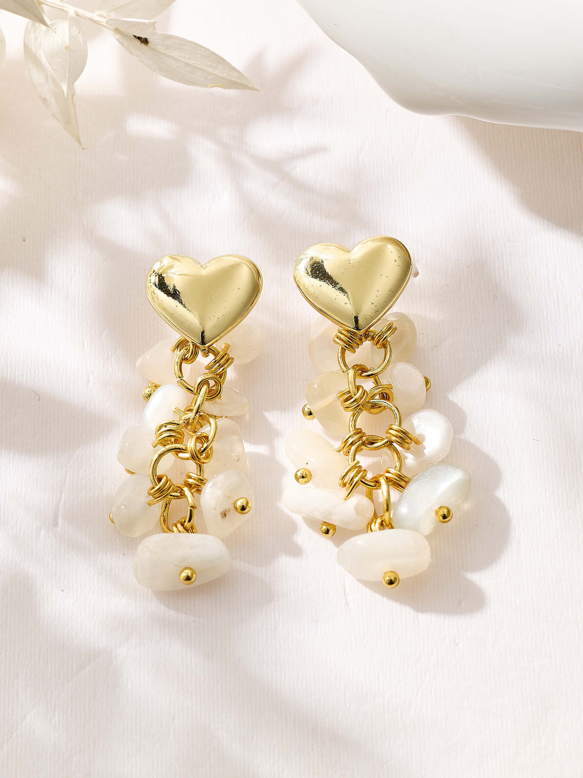 18K Gold Plated Various Stones Earrings E8768
