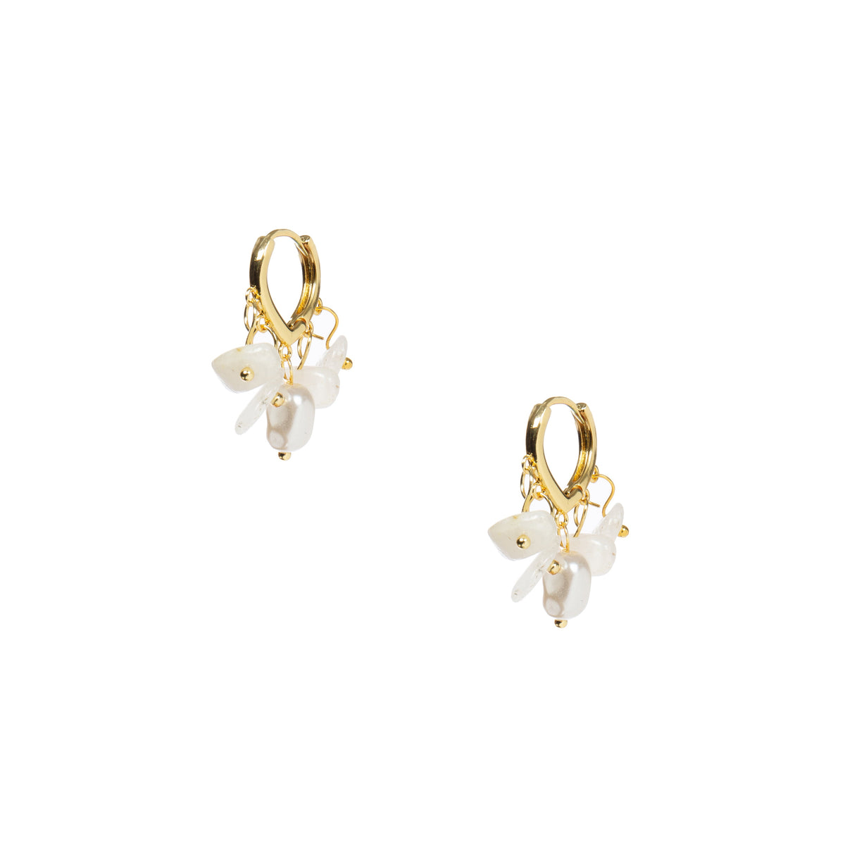 18K Gold Plated Various Stones Earrings E8770