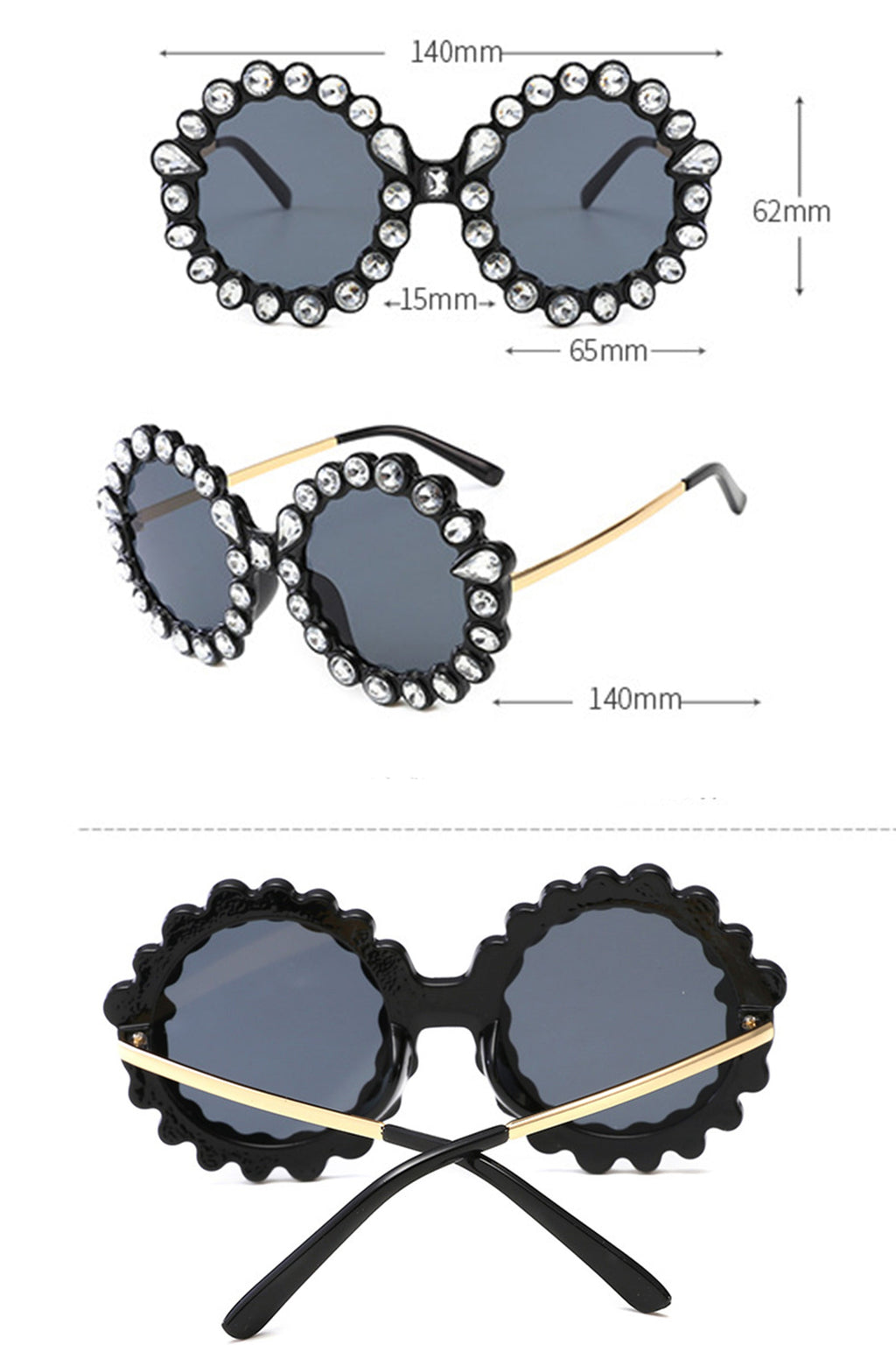 Rhinestone Sunglasses G0033