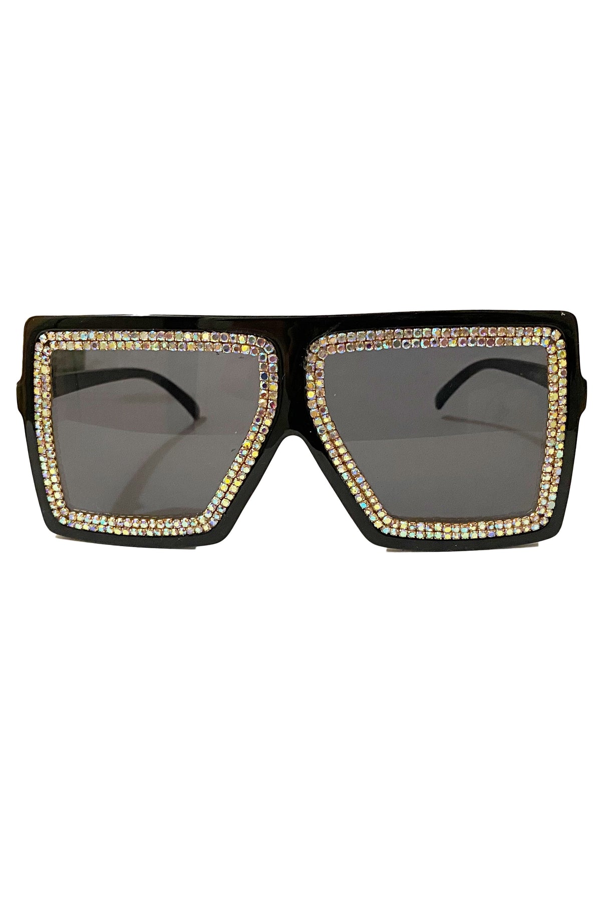 Handmade Rhinestone Square Sunglasses G0130