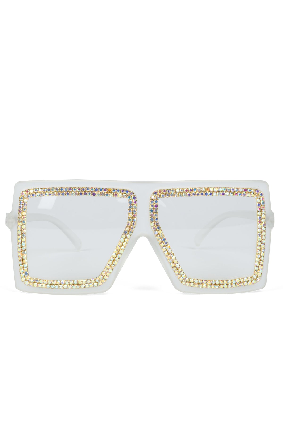 Handmade Rhinestone Square Sunglasses G0130