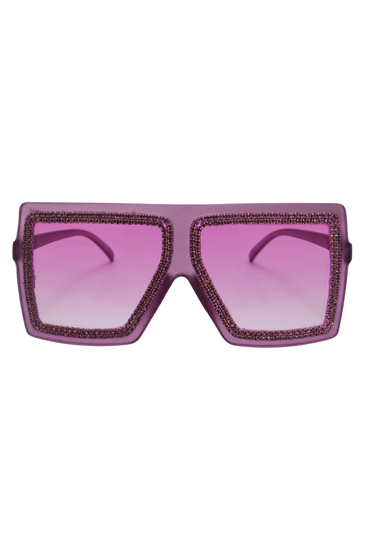Handmade Rhinestone Square Sunglasses G0130