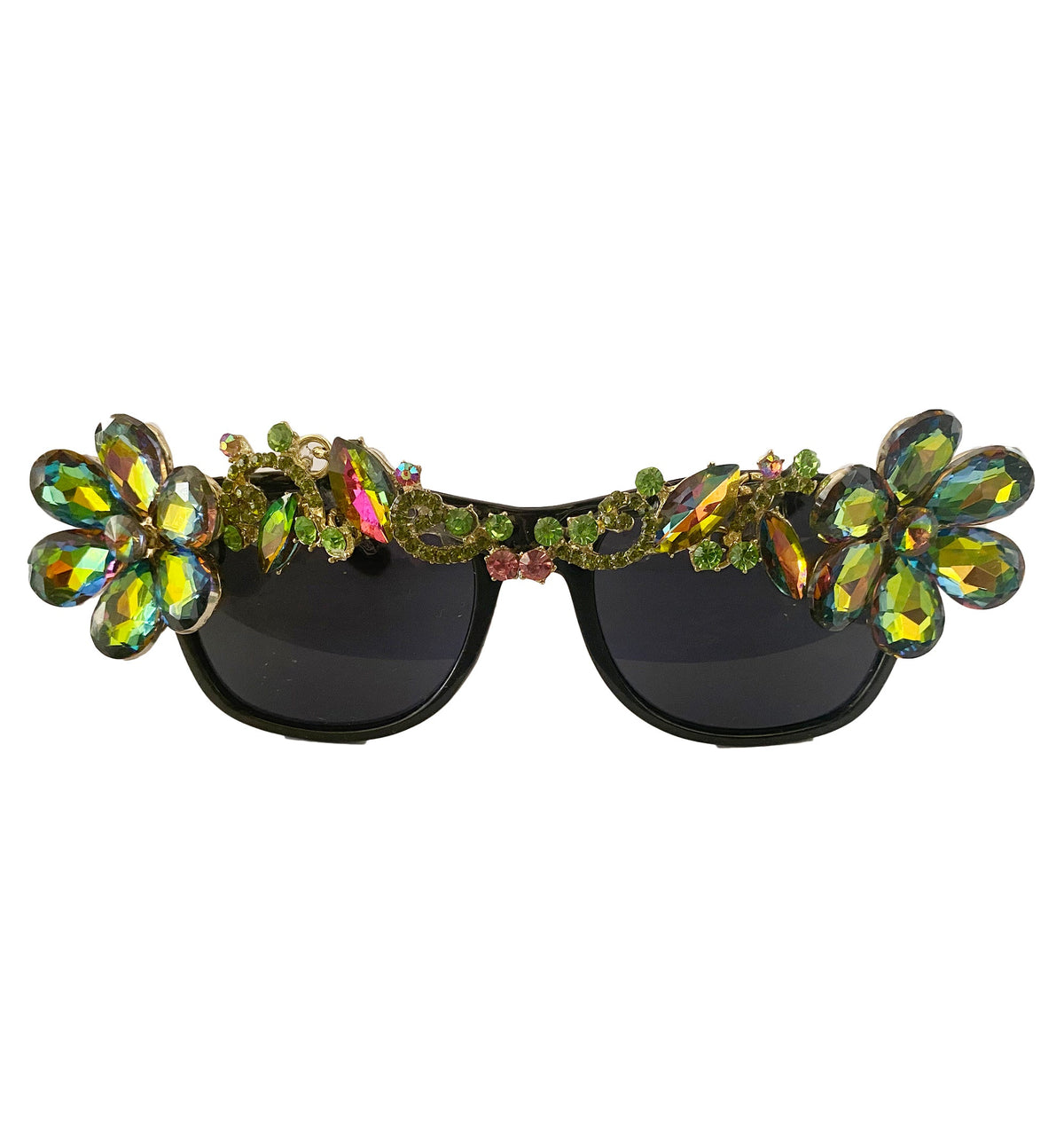 Floral Rhinestone Sunglasses G0213