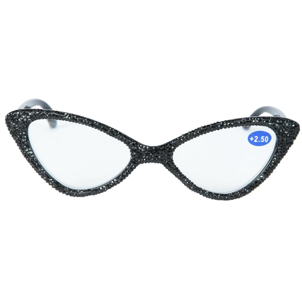 Handmade Rhinestone Cat Eye Reader G0303