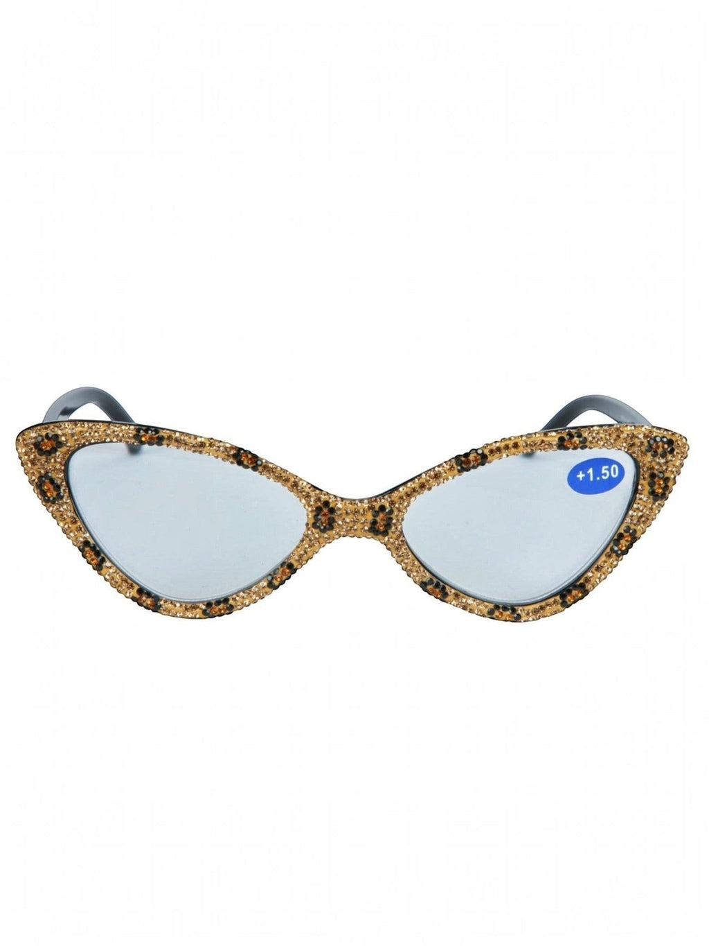 Handmade Rhinestone Cat-Eye Reader Glasses G0305
