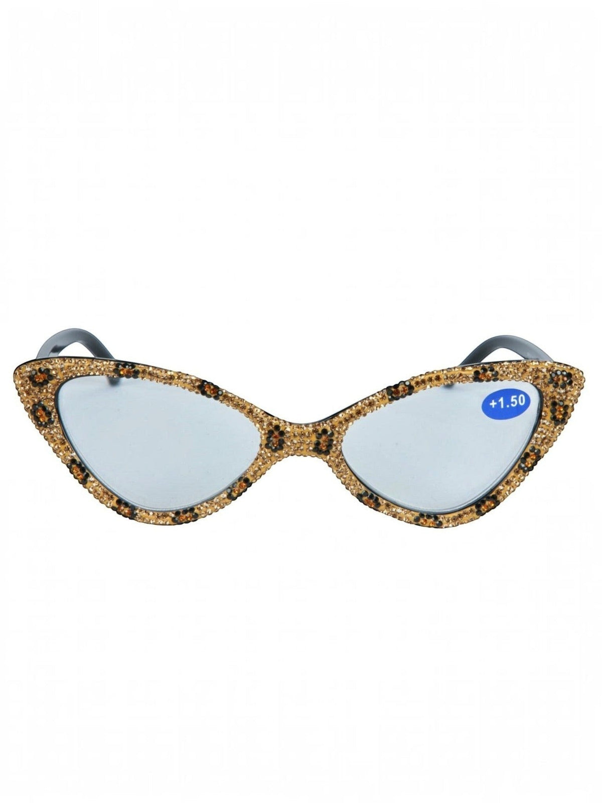 Handmade Rhinestone Cat-Eye Reader Glasses G0305