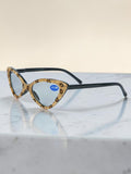Handmade Rhinestone Cat-Eye Reader Glasses G0305