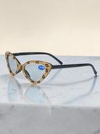 Handmade Rhinestone Cat-Eye Reader Glasses G0305