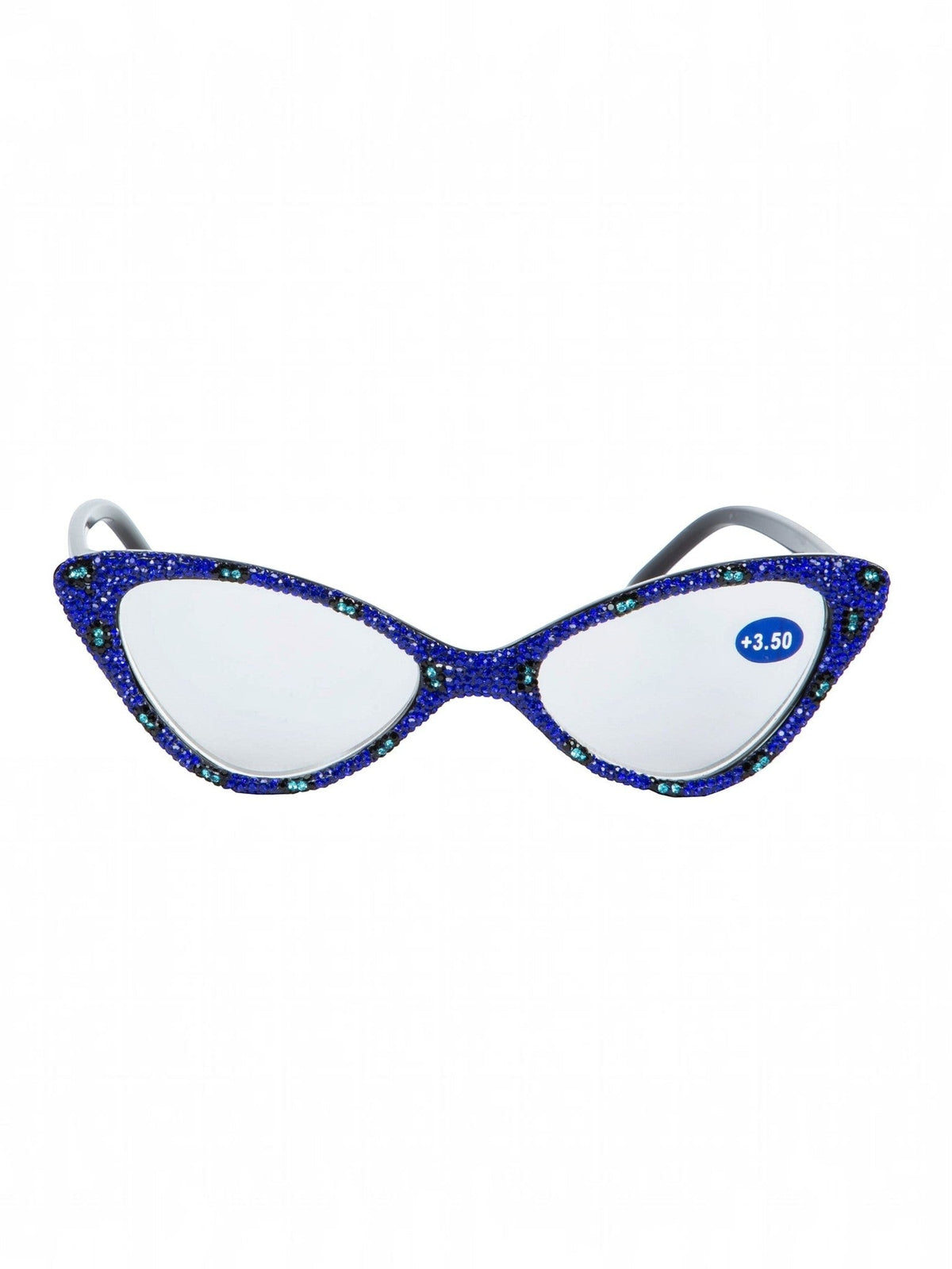 Handmade Rhinestone Cat-Eye Reader Glasses G0305