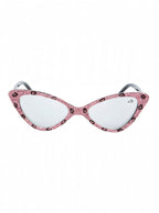 Handmade Rhinestone Cat-Eye Reader Glasses G0305-Pink - view 2