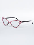 Handmade Rhinestone Cat-Eye Reader Glasses G0305