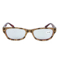 Handmade Rhinestone Round Reader Glasses G0306-Brown - view 2