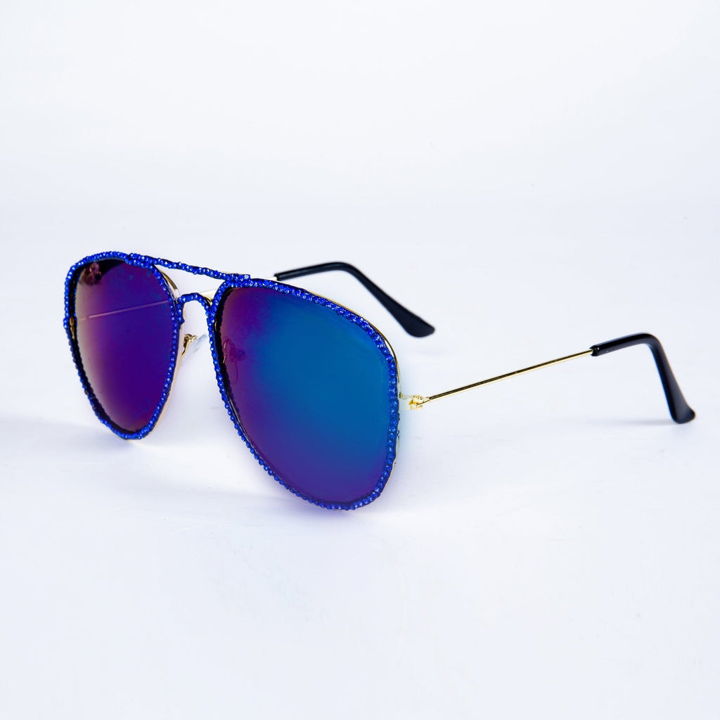 Handmade Rhinestone Round Sunglasses G0316