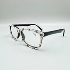 Handmade Rhinestone Rectangle Reader Glasses G0351