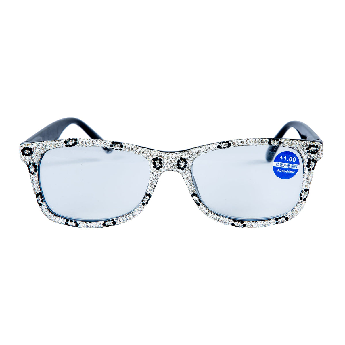 Handmade Rhinestone Rectangle Reader Glasses G0351