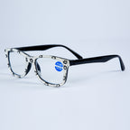 Handmade Rhinestone Rectangle Reader Glasses G0351