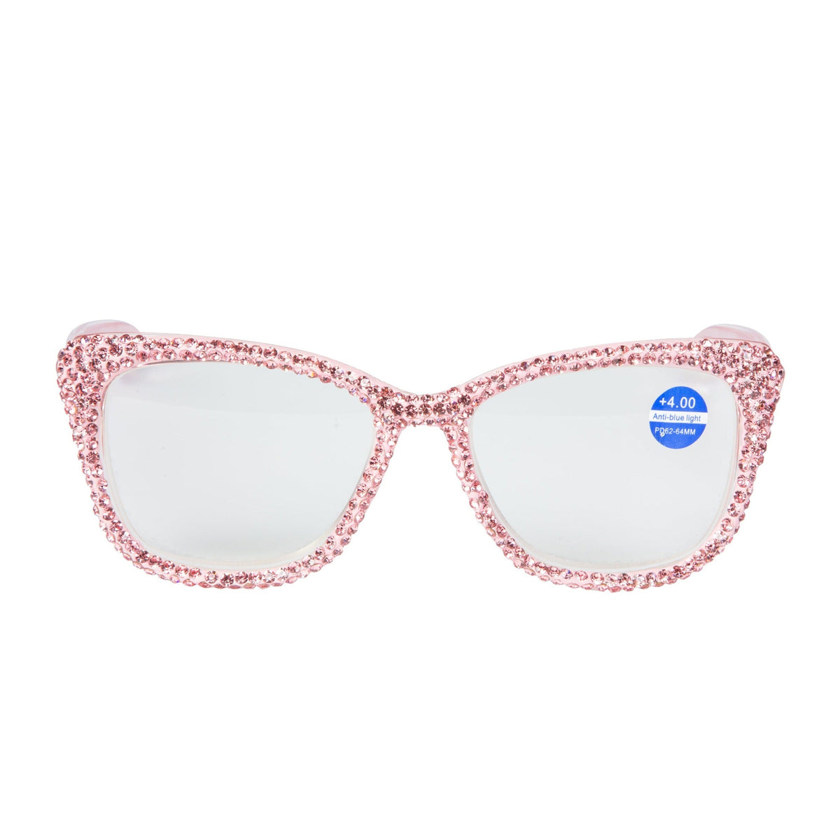 Handmade Rhinestone Round Reader G0389