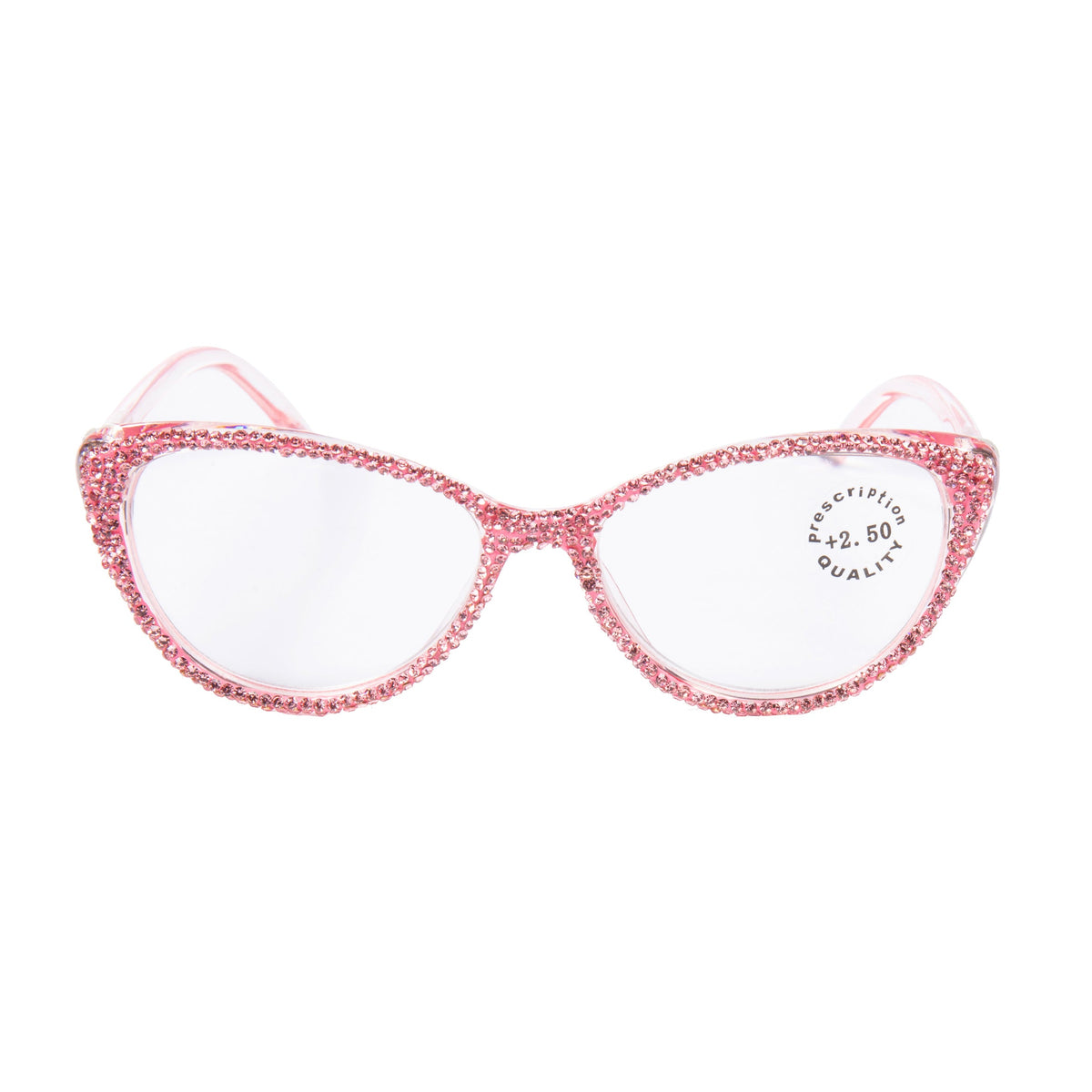 Handmade Rhinestone Cat-Eye Reader Glasses G0399