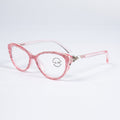 Handmade Rhinestone Cat-Eye Reader Glasses G0399
