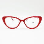 Handmade Rhinestone Cat-Eye Reader Glasses G0399