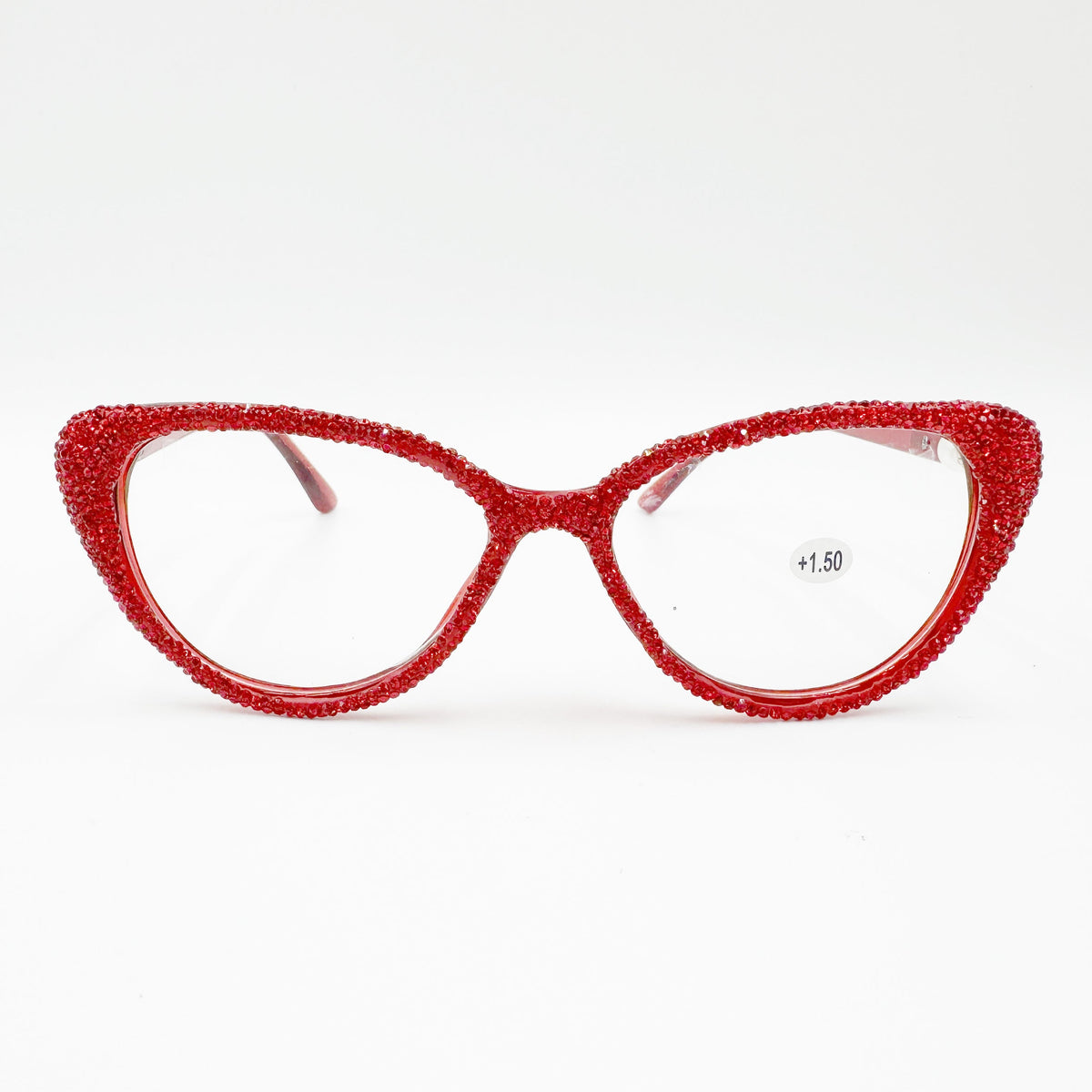Handmade Rhinestone Cat-Eye Reader Glasses G0399