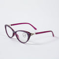 Handmade Rhinestone Cat-Eye Reader Glasses G0399