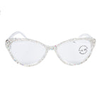 Handmade Rhinestone Cat-Eye Reader Glasses G0399