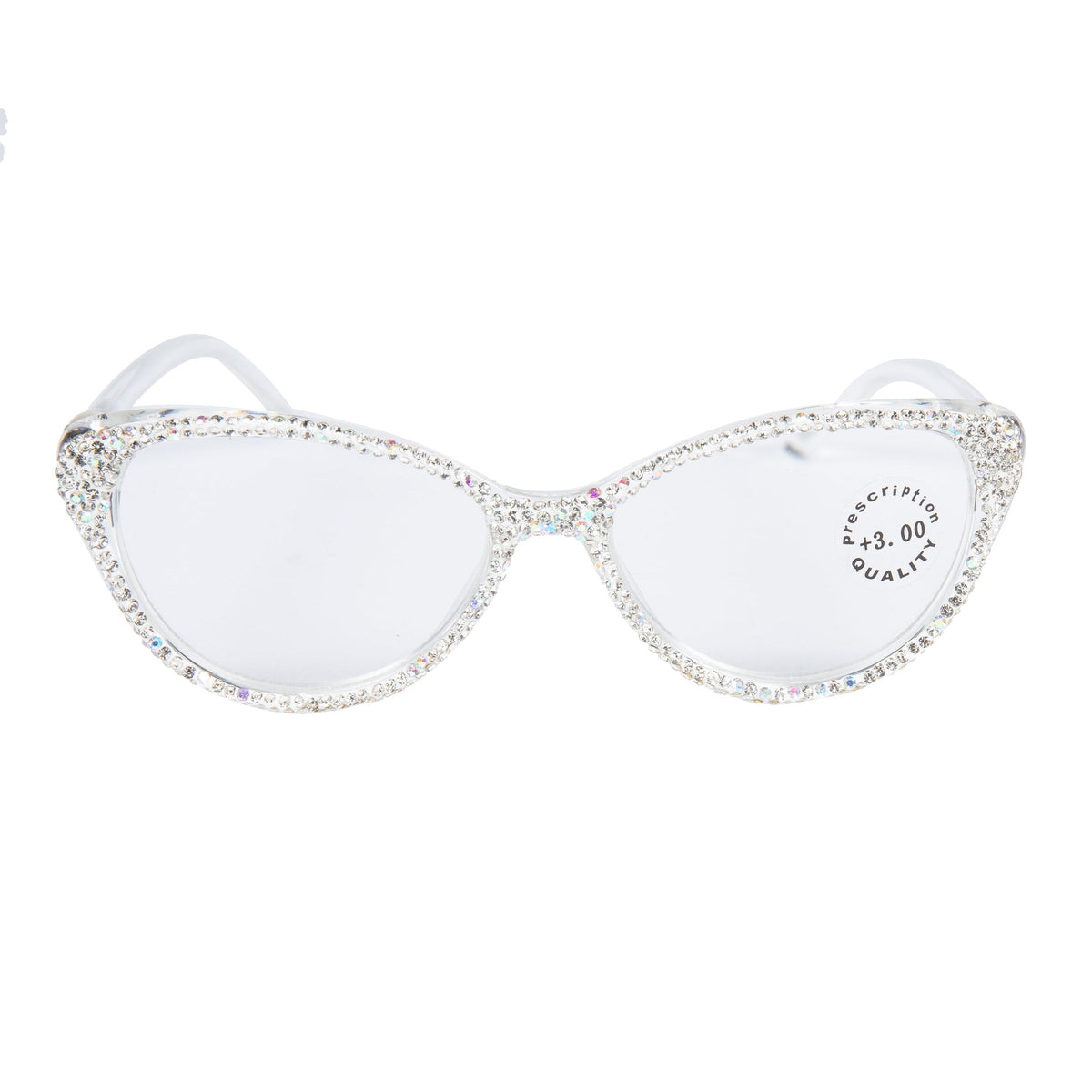 Handmade Rhinestone Cat-Eye Reader Glasses G0399