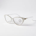 Handmade Rhinestone Cat-Eye Reader Glasses G0399