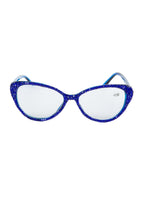 Handmade Rhinestone Cat-Eye Reader Glasses G0399