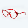 Handmade Rhinestone Cat-Eye Reader Glasses G0399