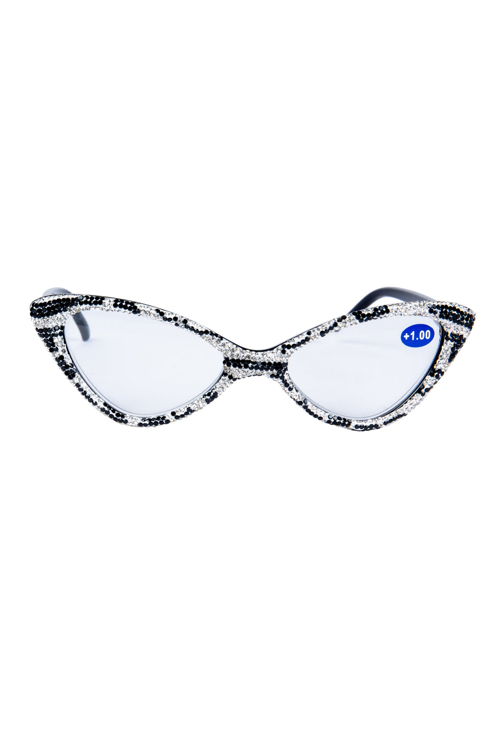 Handmade Rhinestone Cat Eye Reader Glasses G0404