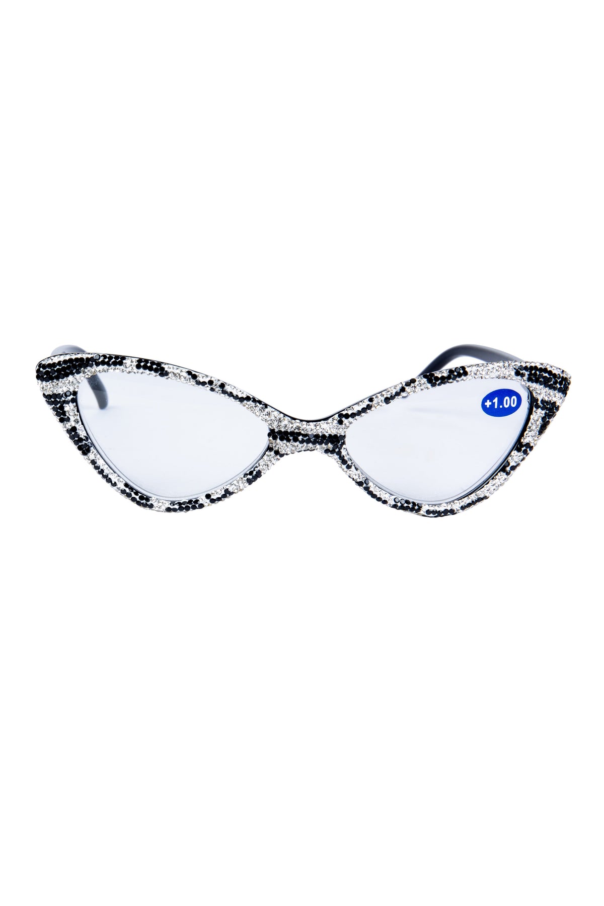 Handmade Rhinestone Cat Eye Reader Glasses G0404