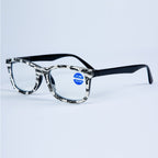 Handmade Rhinestone Round Reader G0405-White