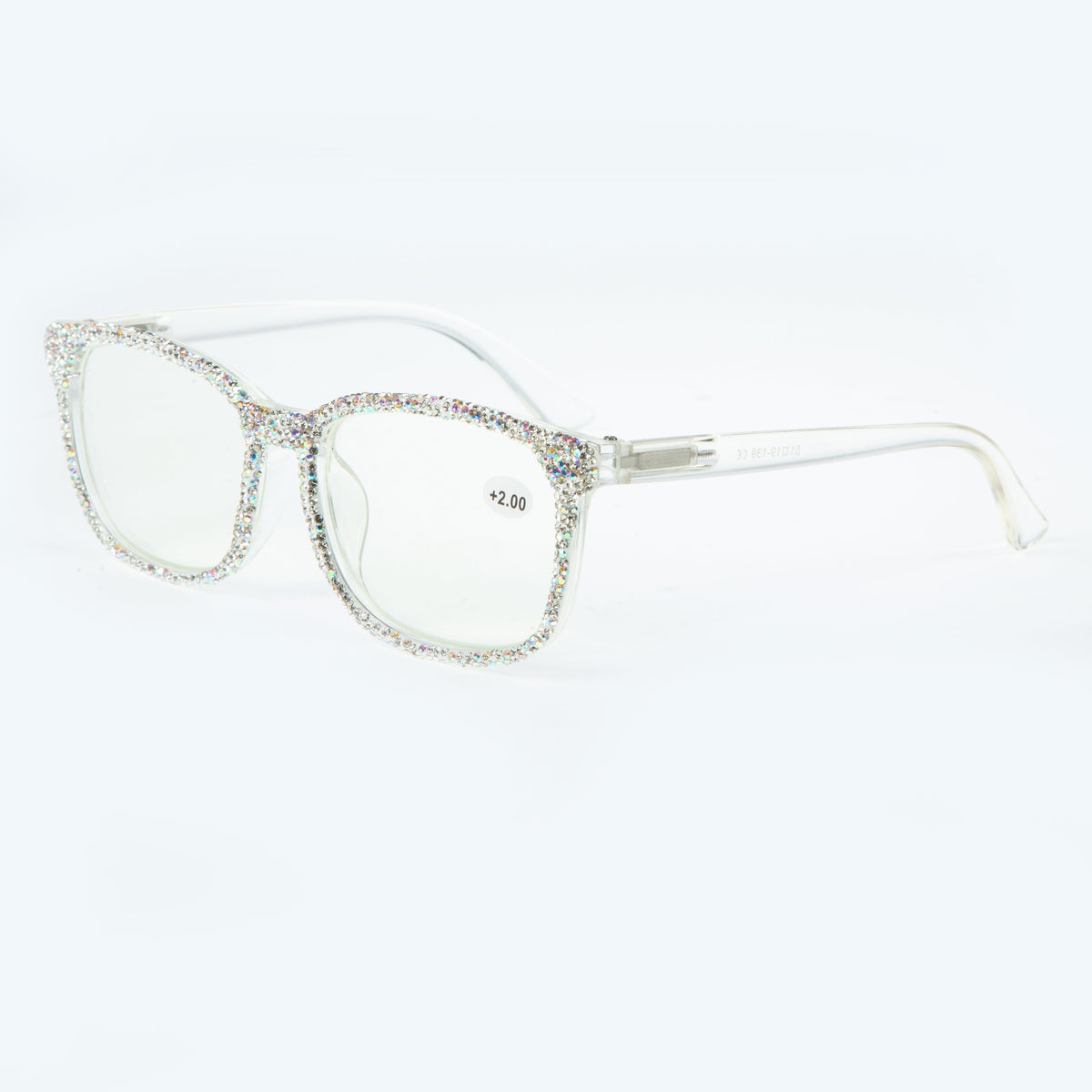 Handmade Rhinestone Square Reader G0443