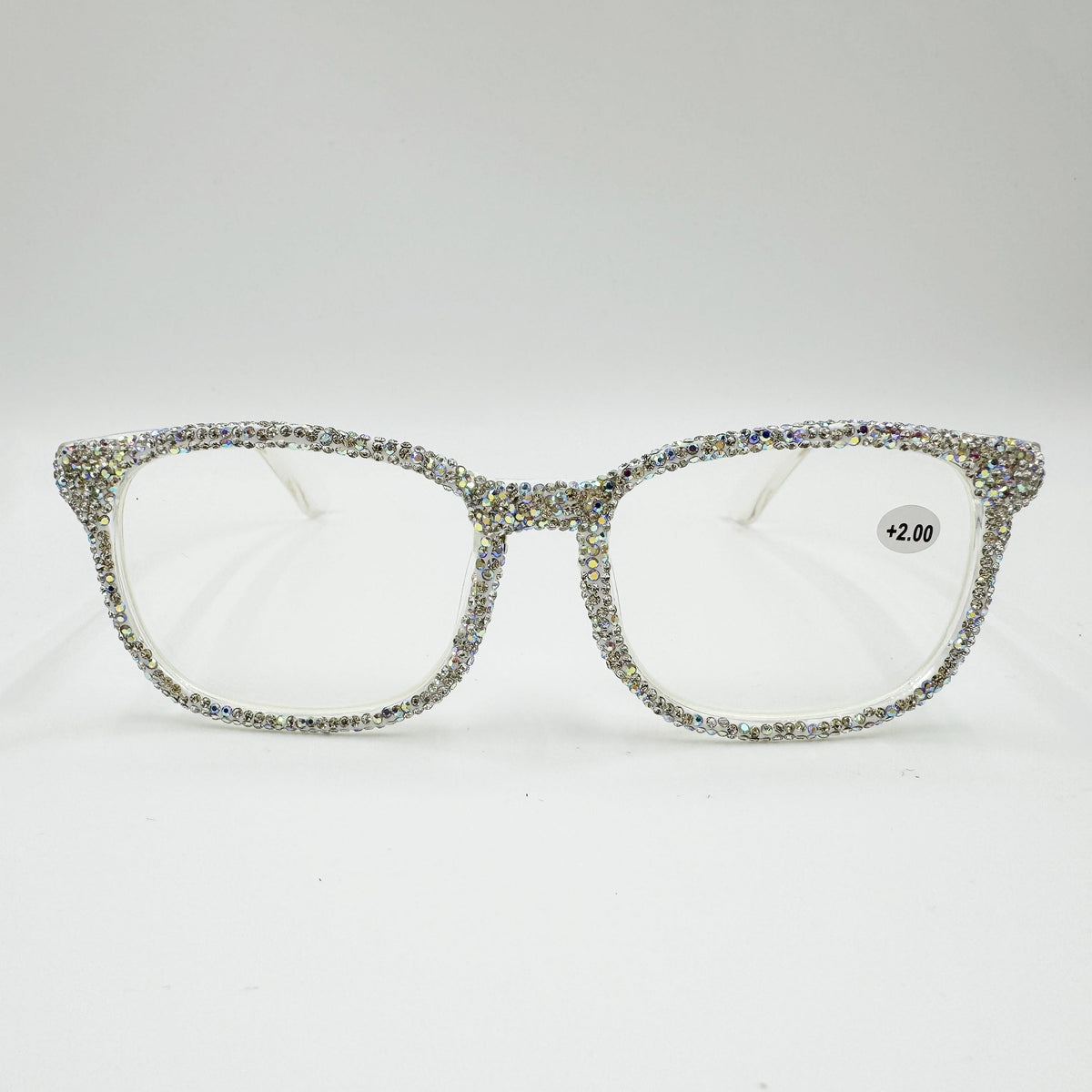 Handmade Rhinestone Square Reader G0443